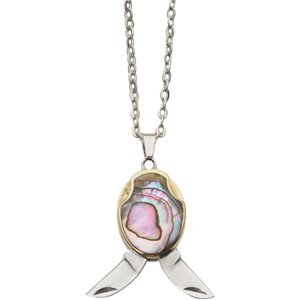 Abalone Shell Blade Necklace