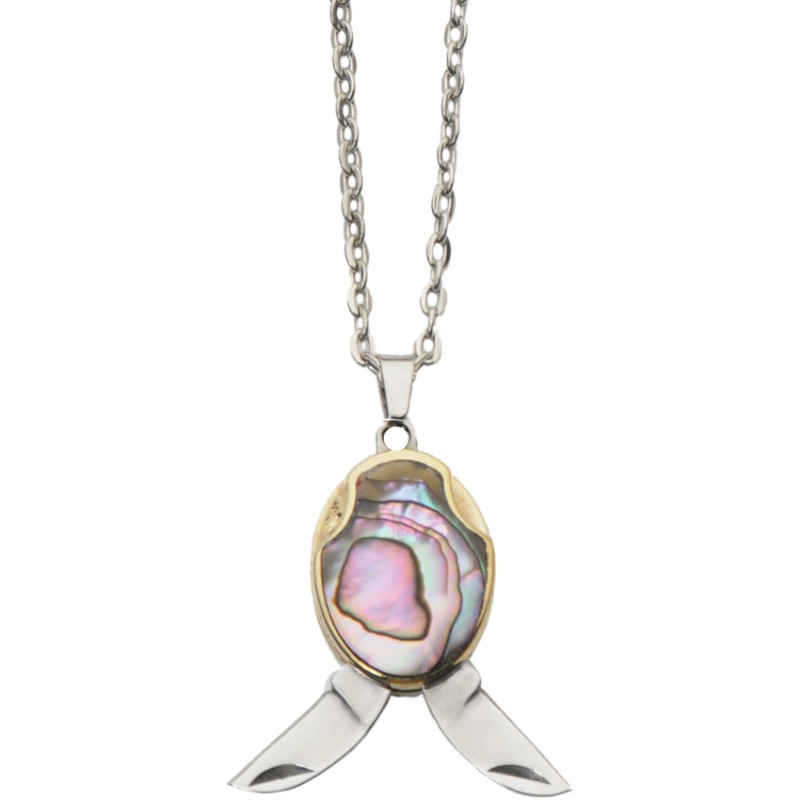 Abalone Shell Blade Necklace