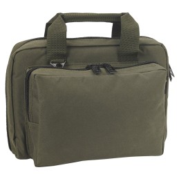 US PeaceKeeper P21106 Mini Range Bag Water Resistant OD Green 600D Polyester with 8 Mag Pockets Lockable Zippers  Wraparound Han