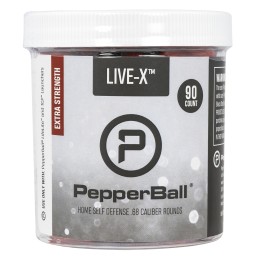 PepperBall 104810352 LiveX Pepperballs Pava .09 oz 90 Rds