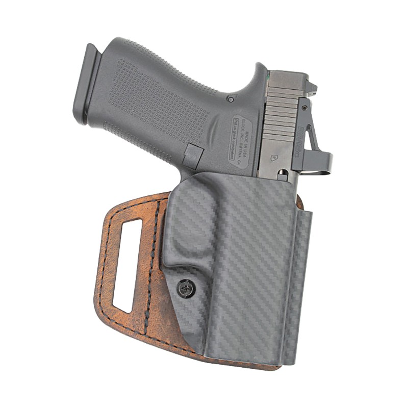 Versacarry VSL211HCT VSlide  OWB Brown Polymer LeatherPolymer Fits Springfield Hellcat Right Hand