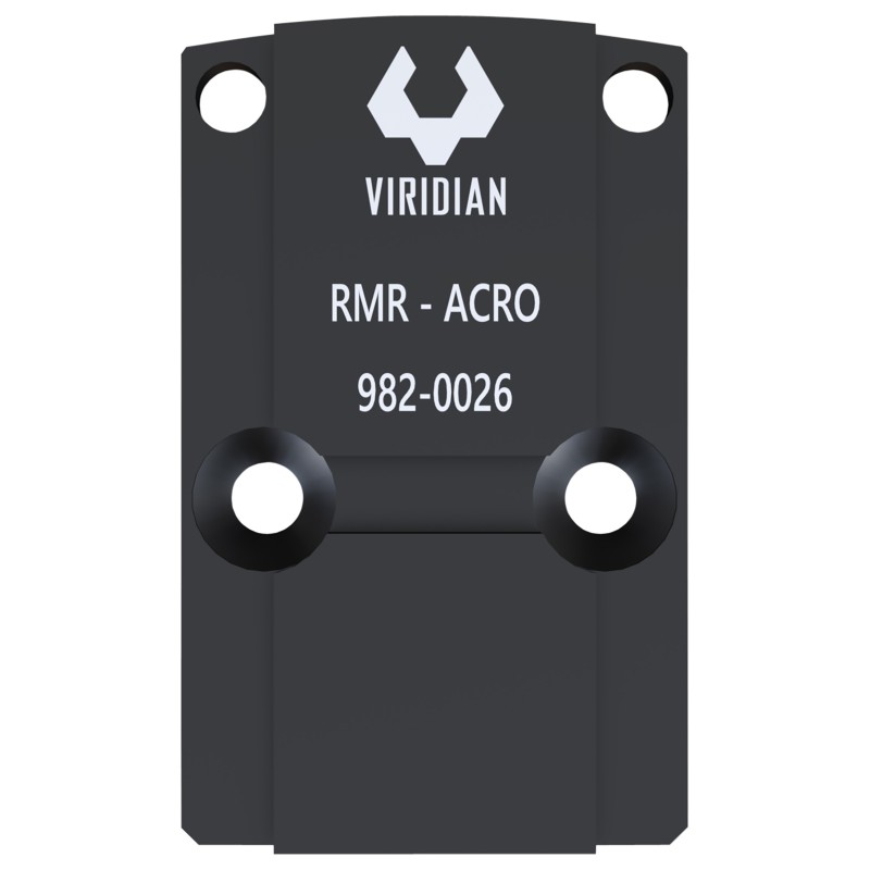 Viridian 9820026 RFX45 RMR Mounting Adapter  Black Anodized