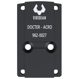 Viridian 9820027 RFX45 Docter Mounting Adapter  Black Anodized