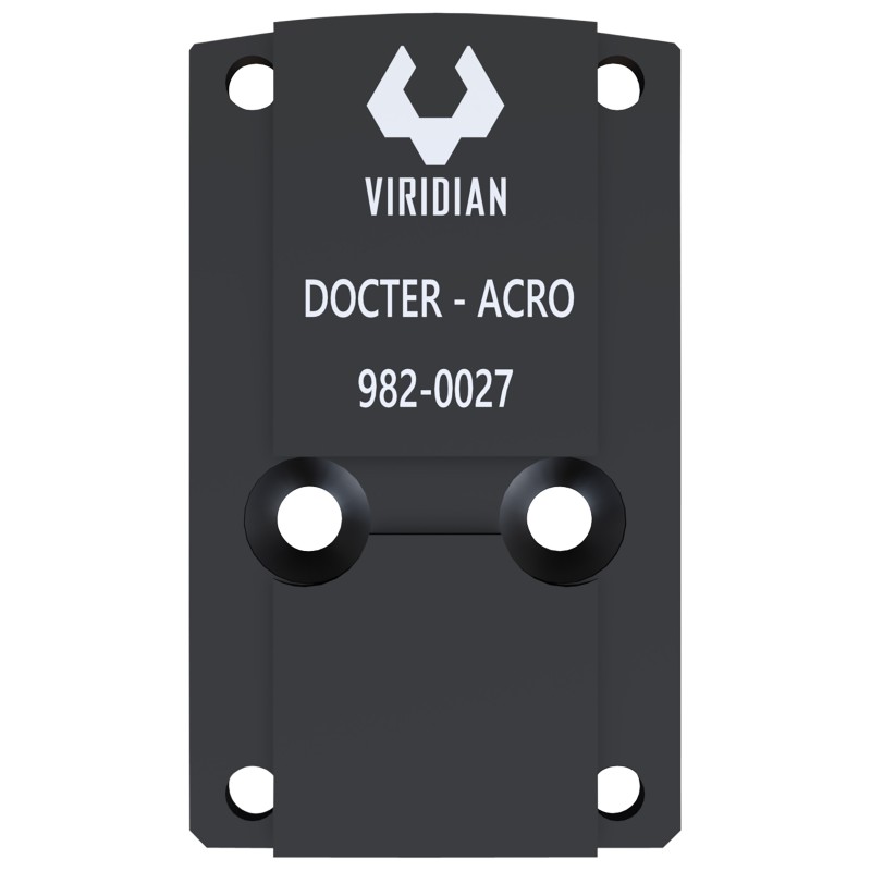 Viridian 9820027 RFX45 Docter Mounting Adapter  Black Anodized