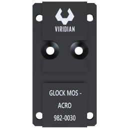 Viridian 9820030 RFX45 Glock MOS Mounting Adapter  Black Anodized