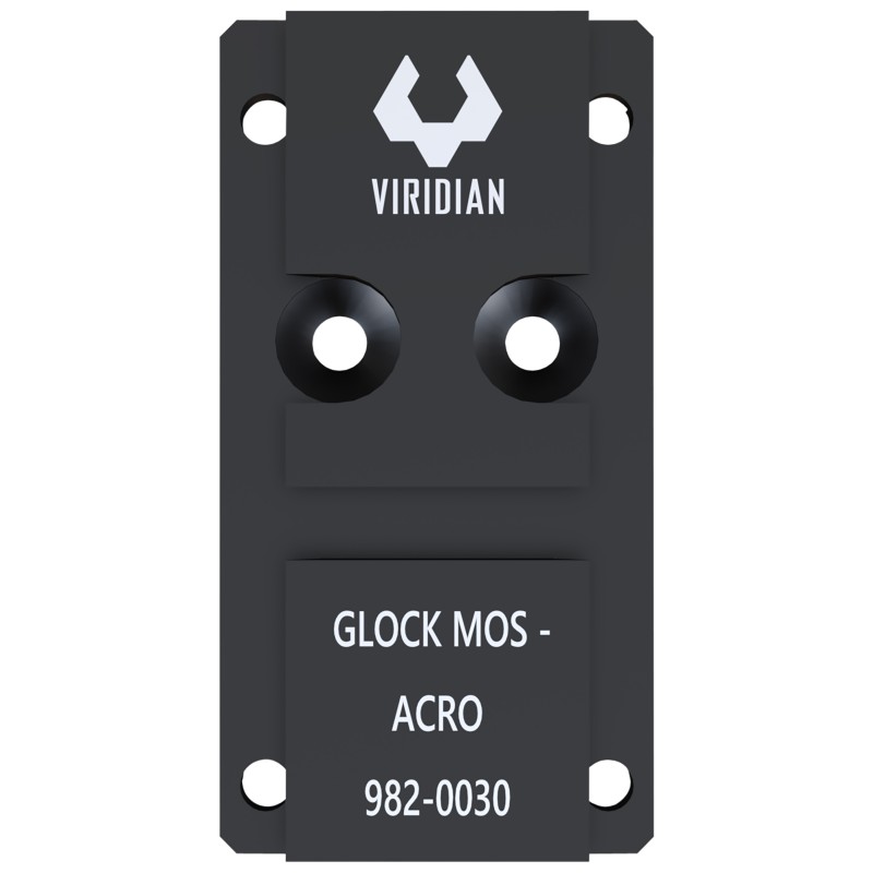 Viridian 9820030 RFX45 Glock MOS Mounting Adapter  Black Anodized