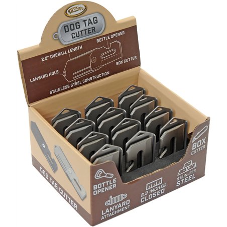 Dog Tag Cutter Folder 12Pc