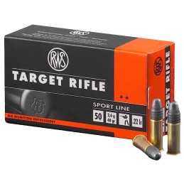 RWSUmarex 2132478 Target Rifle Sport Line 22 LR 40 gr Lead Round Nose 50 Per Box 100 Case