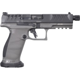 Walther Arms 2877503 PDP Pro SD 9mm Luger 181 5.10 Threaded Barrel Black Optic CutSerrated Slide Tungsten Gray Polymer Frame wit