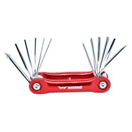 Warne RT1 Range Tool  Red Aluminum Folding