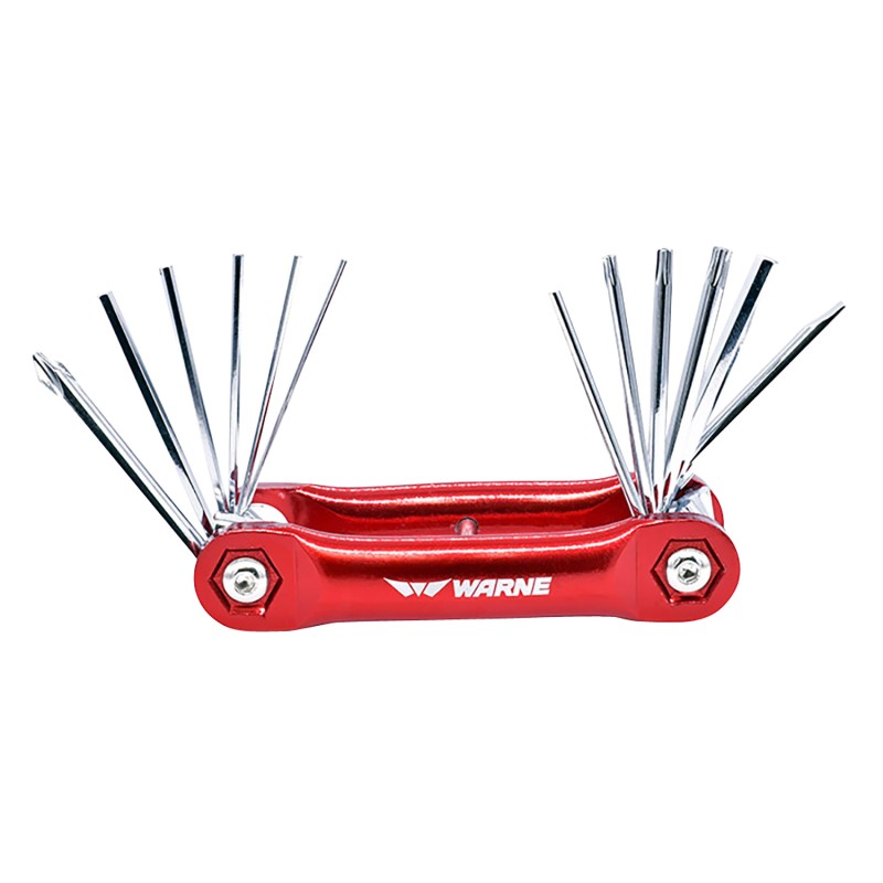 Warne RT1 Range Tool  Red Aluminum Folding