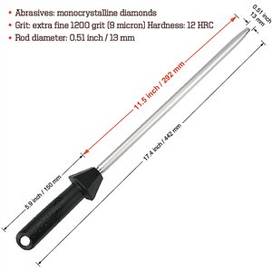 Diamond Sharpening Rod