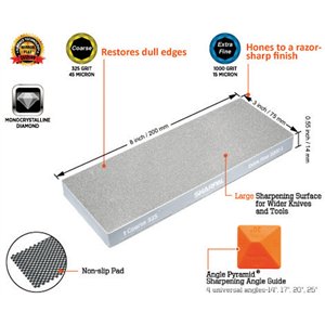 Dual-Grit Diamond Stone