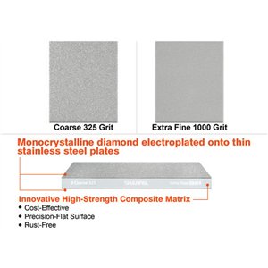Dual-Grit Diamond Stone