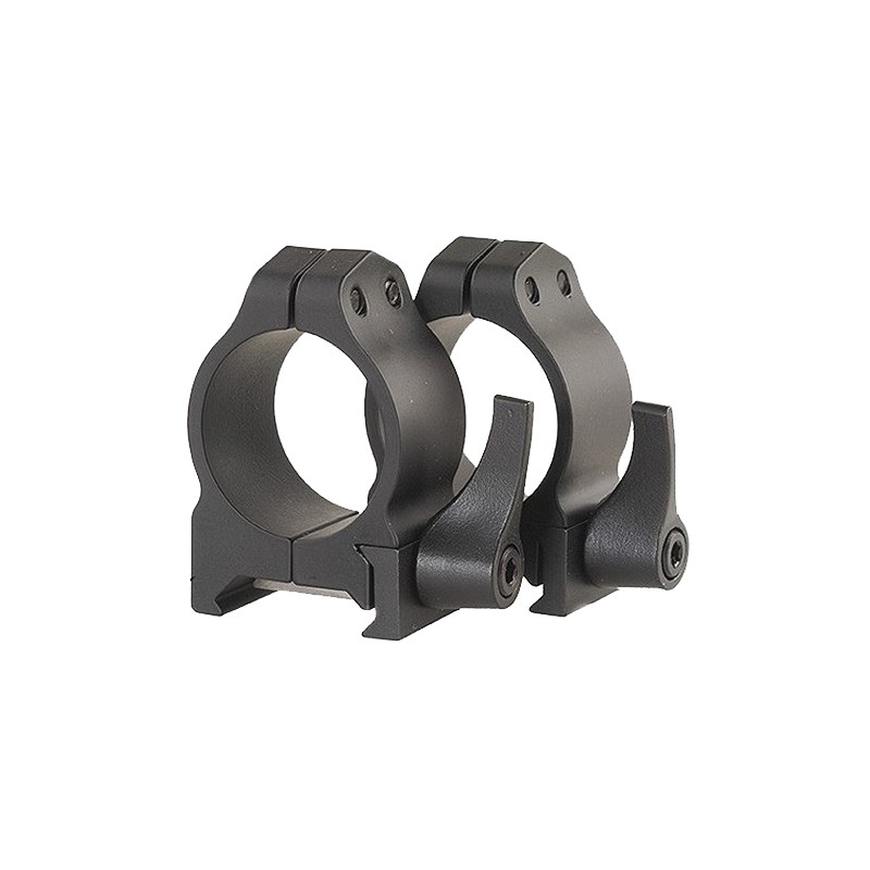 Warne 200LM Vertical Rings Maxima Matte Black 1 Low Quick Detach 0 MOA