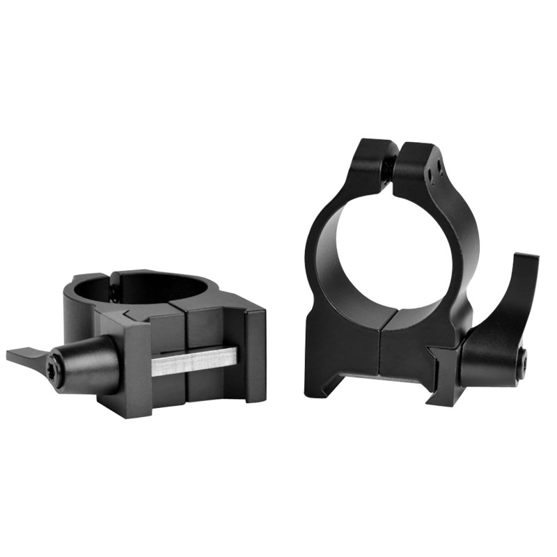 Warne 201LM Vertical Rings Maxima Matte Black 1 Medium Quick Detach 0 MOA