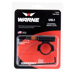 Warne USL1 Universal Scope Level  1 Tube Diameter Universal Aluminum Black