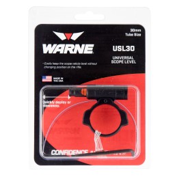 Warne USL30 Universal Scope Level  30mm Tube Diameter Universal Aluminum Black