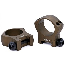 Warne 7214BB Scope Rings Mountain Tech Burnt Bronze 30mm Medium 0 MOA