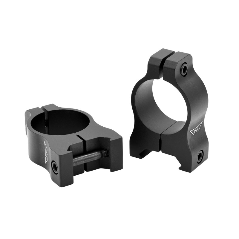 Warne V401M Scope Rings Vapor Matte Black 1 Medium 0 MOA