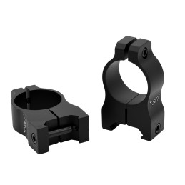 Warne V402M Scope Rings Vapor Matte Black 1 High 0 MOA