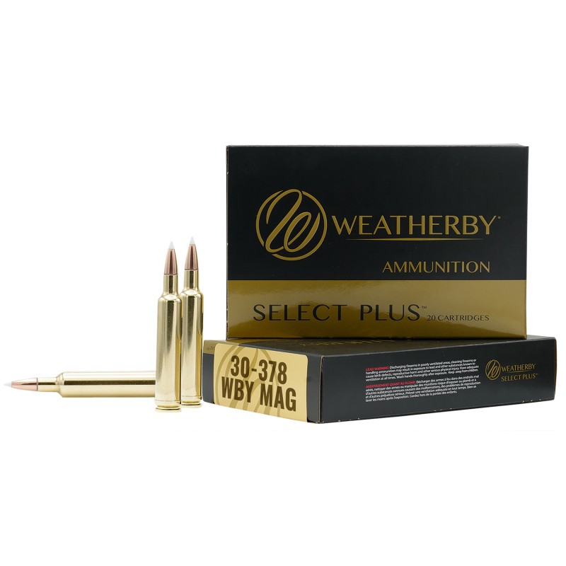 Weatherby B303165TTSX Select Plus  30378 Wthby Mag 165 gr Barnes Tipped TSX Lead Free 20 Per Box 10 Case