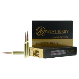 Weatherby M7PRC177HCB Select Plus  7mm PRC 177 GR Hammer Custom 20 Per Box 10 Case