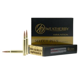 Weatherby R280A168CHH   280 ACKLEY 168 gr 20 Per Box 10 Case