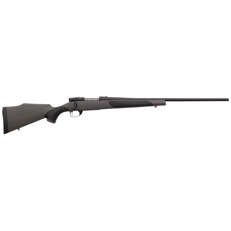 Weatherby VGT243NR4O Vanguard  243 Win 51 24 Barrel Matte Blued Metal Finish  Gray with Black Panels Fixed Monte Carlo Griptonit