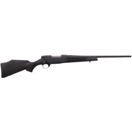 Weatherby VYT243NR0O Vanguard Compact 243 Win 51 20 Barrel Matte Blued Metal Finish  Black Fixed Monte Carlo Stock