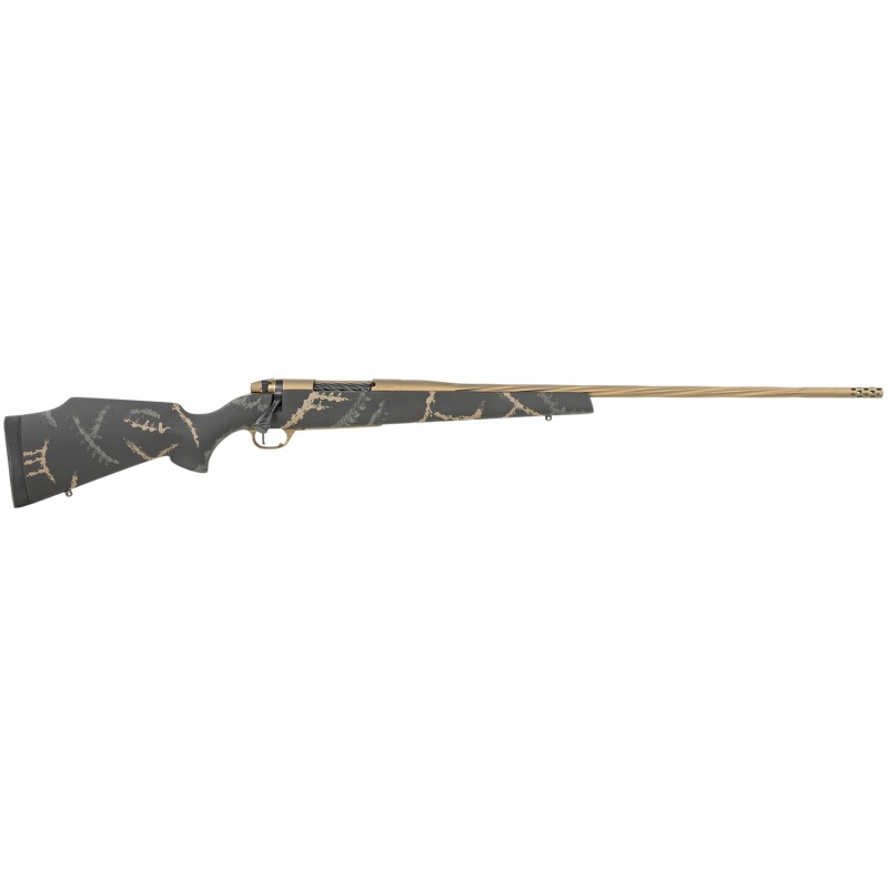 Weatherby MWL05N300WR8B Mark V Weathermark LTD 300 Wthby Mag 31 26 Burnt Bronze Cerakote Spiral Fluted Steel Barrel Black wGrey 