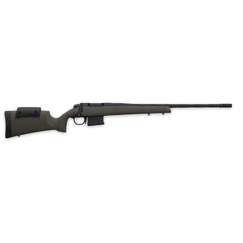 Weatherby 3WRXP240WR6B 307 Range XP 240 Wthby Mag 51 24 Fluted Black BarrelRec OD Green Synthetic Stock with Adj. Cheek Rest Acc