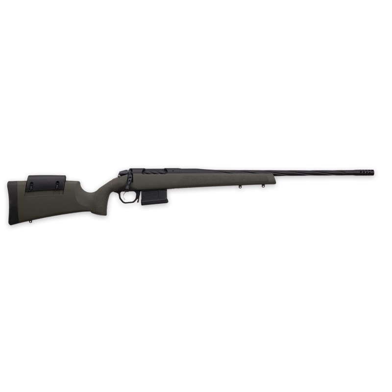 Weatherby 3WRXP270NR6B 307 Range XP 270 Win 51 24 Fluted Black BarrelRec OD Green Synthetic Stock with Adj. Cheek Rest Accubrake