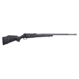 Weatherby MAM01N28NOR8B Mark V Accumark 28 Nosler 31 26 ThreadedFluted Stainless Barrel Graphite Black Rec Gray Webbed Black Mon