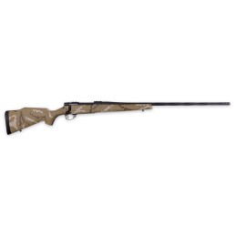 Weatherby VHH222RR6B Vanguard Outfitter 22250 Rem 51 24 ThreadedSpiral Fluted Graphite Black BarrelRec Tan with Brown  White Spo