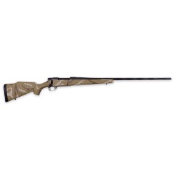 Weatherby VHH243NR6B Vanguard Outfitter Full Size 243 Win 51 24 Black Cerakote 2 FlutedThreaded Barrel  Drilled  Tapped Steel Re