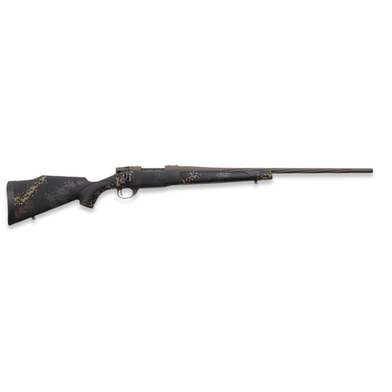 Weatherby VTA222RR4T Vanguard Talus 25250 Rem 51 24 ThreadedSpiral Fluted Patriot Brown BarrelRec Black with Rust Brown Smoke  S