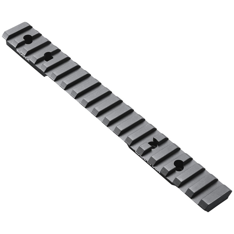 Weaver Mounts 99480 MultiSlot Base  Extended Black Anodized Aluminum Fits Winchester 70 Long Action