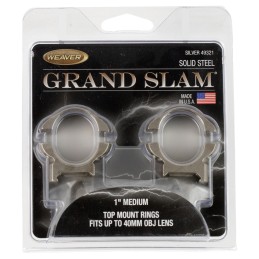 Weaver Mounts 49321 Grand Slam  Silver 1 Medium