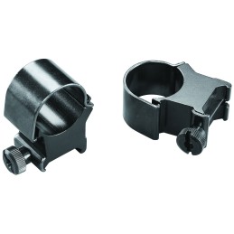 Weaver Mounts 49080 Detachable Top Mount Rings  Black 1 Extra High