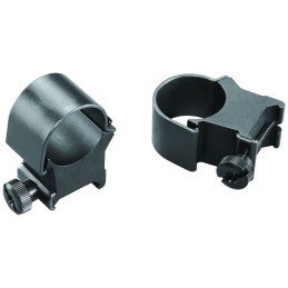 Weaver Mounts 49044 Detachable Top Mount Rings  Matte Black 1 Extra High