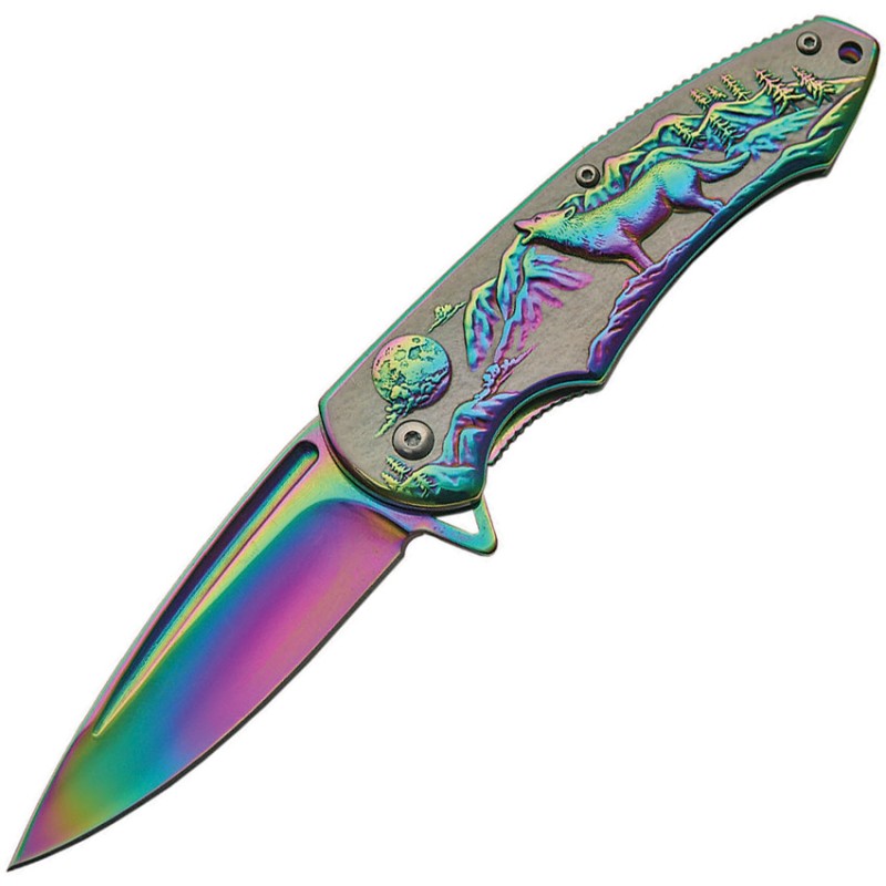 Wolf Framelock A/O Rainbow