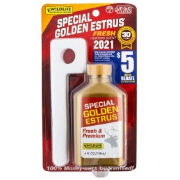 Wildlife Research 4054 Special Golden Estrus Buck Lure Deer Attractant Doe In Estrus Scent 4 oz Bottle