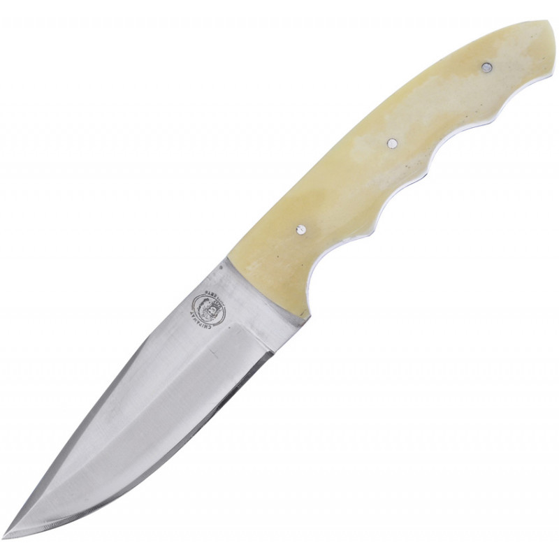 Fixed Blade White Smooth Bone