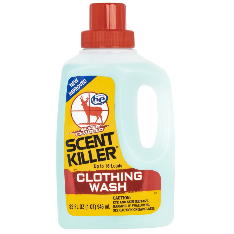 Wildlife Research 54633 Super Charged Clothing Wash Odor Eliminator Odorless Scent 32oz Bottle