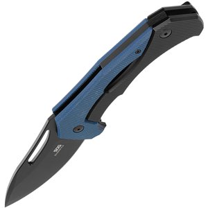 Bulwark Framelock Blue Micarta