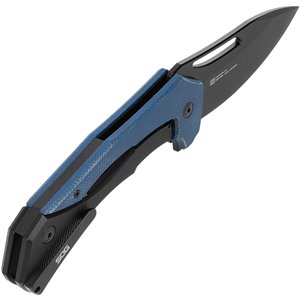 Bulwark Framelock Blue Micarta