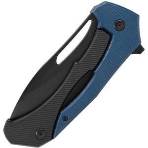 Bulwark Framelock Blue Micarta