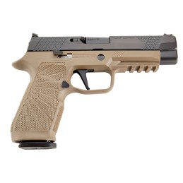 Wilson Combat SIGWCP320F9T P320  9mm Luger 171 4.70 Black Steel Barrel Black DLC Serrated Stainless Steel Slide Tan Polymer Fram