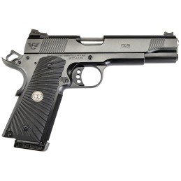 Wilson Combat CQBFS9A 1911 CQB Full Size Frame 9mm Luger 101 5 Match Grade Barrel Black Serrated Carbon Steel Slide Black ArmorT